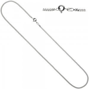 Panzerkette 925 Silber 1,7mm 45cm Kette Halskette Silberkette Federring