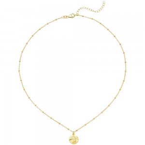 Collier Kette mit Anhänger 925 Sterling Silber gold vergoldet 43cm