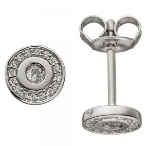 Ohrstecker 925 Sterlingsilber 34 Zirkonia Ohrringe Silberohrringe