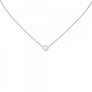 Collier Halskette 925 Sterlingsilber 17 Zirkonia 45cm Kette Silberkette