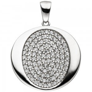 Anhänger 925 Sterlingsilber 93 Zirkonia Silberanhänger