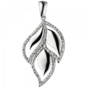 Anhänger 925 Sterlingsilber 81 Zirkonia Silberanhänger