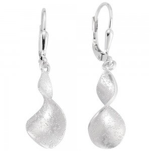 Ohrhänger 925 Sterlingsilber matt Ohrringe Boutons Silberohrringe