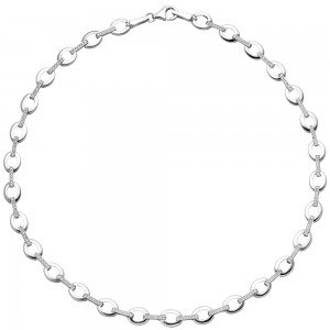 Collier Halskette 925 Sterlingsilber 196 Zirkonia 45cm Kette Silberkette