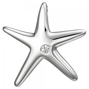 Anhänger Seestern 925 Sterlingsilber 1 Zirkonia Silberanhänger