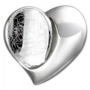 Anhänger Herz 925 Sterlingsilber eismatt Herzanhänger Silberanhänger