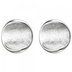 Ohrstecker 925 Sterlingsilber eismatt Ohrringe Silberohrringe
