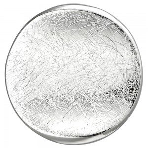 Anhänger rund 925 Sterlingsilber eismatt Silberanhänger