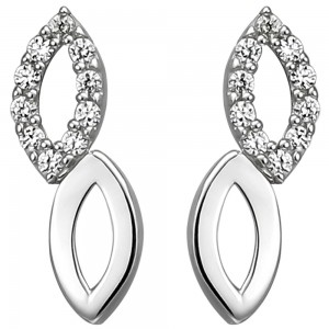 Ohrstecker 925 Sterlingsilber 20 Zirkonia Ohrringe Silberohrringe