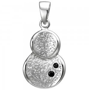 Anhänger 925 Sterlingsilber 2 Zirkonia Silberanhänger