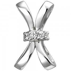 Anhänger 925 Sterlingsilber 5 Zirkonia Silberanhänger