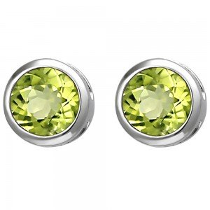Ohrstecker 925 Sterlingsilber 2 Peridote grün Ohrringe