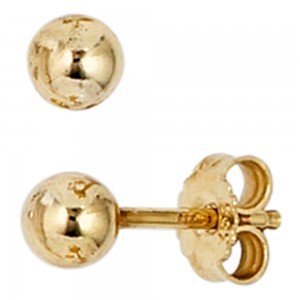 Ohrstecker 333 Gelbgold Ohrringe Kugelohrstecker