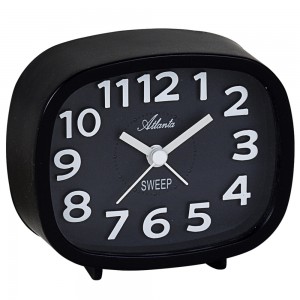 Atlanta 2111/7 Wecker Quarz analog leise ohne Ticken mit Licht