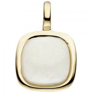 Anhänger 585 Gold Gelbgold 1 Opal