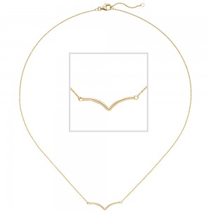Collier Halskette 585 Gold Gelbgold 45 cm