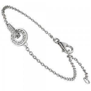 Armband 925 Sterling Silber 20 Zirkonia 20cm