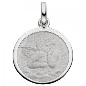 Anhänger Engel 925 Sterling Silber matt