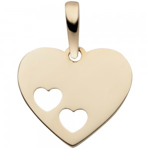 Anhänger Herzen 333 Gold Gelbgold 0.4g
