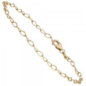 Ankerarmband weit 375 Gold Gelbgold 19 cm Armband Goldarmband