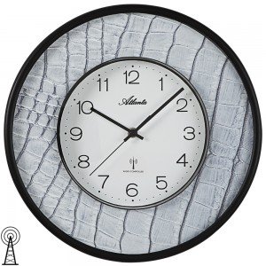 Atlanta 4540/4 Wanduhr Funk Funkwanduhr analog hell-grau rund