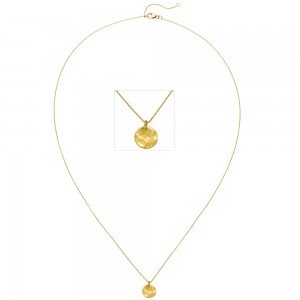 Collier 750 Gold Gelbgold matt 45 cm