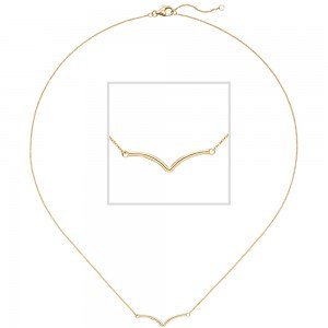 Collier Halskette 585 Gold Gelbgold 45 cm