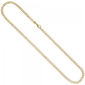 Panzerkette 333 Gold Gelbgold 4,6 mm 60 cm Kette Halskette