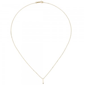 Collier Kette mit Anhänger 375 Gold Gelbgold 42 cm