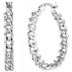 Creolen 925 Sterling Silber Ohrringe Silbercreolen Silberohrringe 3.8g