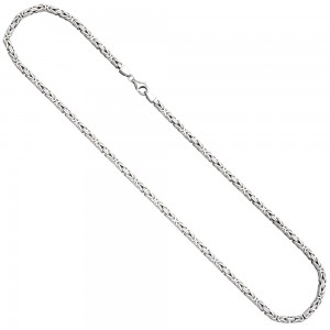 Königskette 925 Silber diamantiert 3,9 mm 60 cm Kette Halskette
