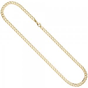Panzerkette 333 Gold Gelbgold 5,7 mm 45 cm Kette Halskette