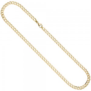 Panzerkette 333 Gold Gelbgold 5,7 mm 50 cm Kette Halskette
