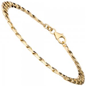 Panzerarmband 333 Gold Gelbgold 19 cm Armband Goldarmband