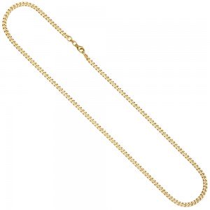 Panzerkette 333 Gold Gelbgold 3,9 mm 50 cm Kette Halskette