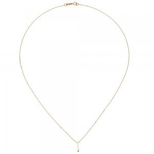 Collier Kette mit Anhänger 375 Gold Gelbgold 42 cm