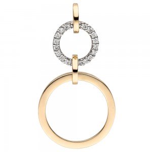 Anhänger 585 Gold Gelbgold 18 Diamanten Brillanten