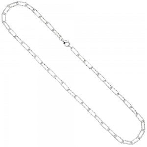 Halskette Kette 925 Sterling Silber diamantiert 60 cm
