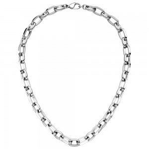 Halskette Kette Edelstahl 48 cm Karabiner