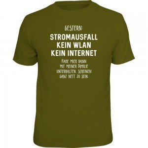 Fun T-Shirt - Stromausfall