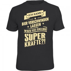 Fun T-Shirt - Superkräfte Bier