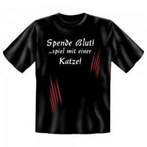 Fun T-Shirt Spende Blut