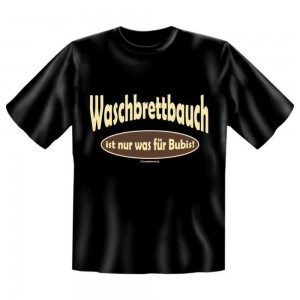 Fun T-Shirt Waschbrett Bauch