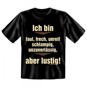 Fun T-Shirt Ich bin faul
