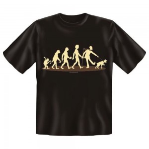 Fun T-Shirt Evolution zum Hundebesitzer