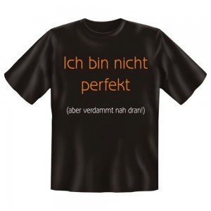 Fun T-Shirt Ich bin nicht perfekt