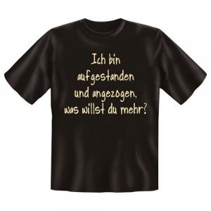 Fun T-Shirt Ich bin aufgestanden