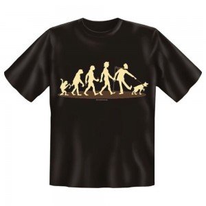 Fun T-Shirt Evolution zum Hundebesitzer