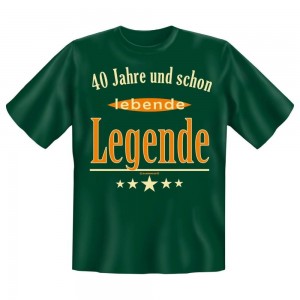 Fun T-Shirt lebende Legende - 40 Jahre
