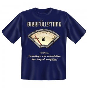Fun T-Shirt Bier Füllstand